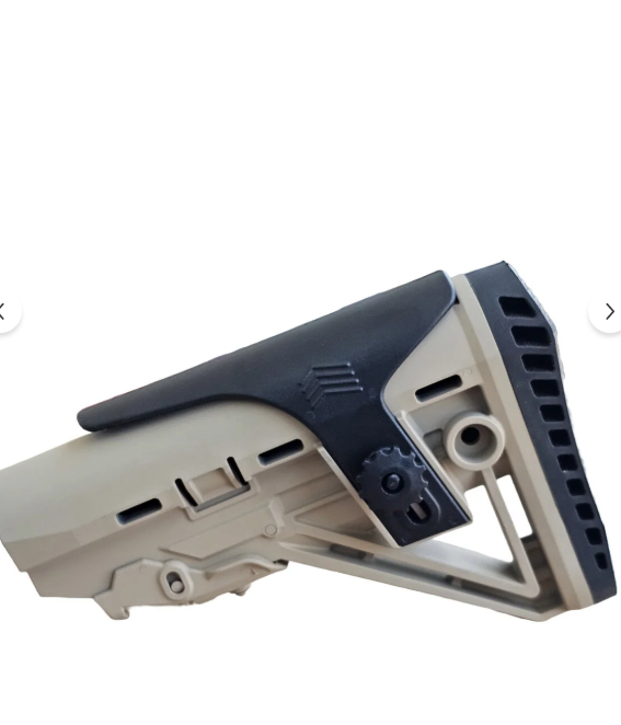 TAM12 Teleskopik Amortisörlü Taktik Dipçik – Ayarlanabilir Av Tüfeği Dipçiği Tan/Siyah